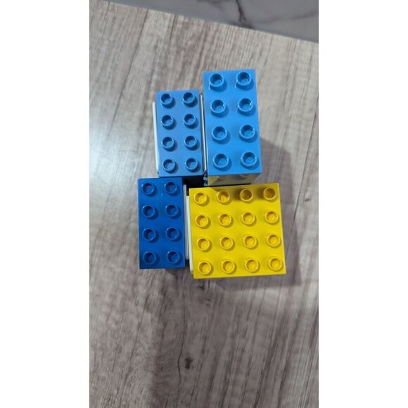 Lego Duplo Window Building Blocks - Blue & Yellow - Fun Additions To Your Childs - Picture 4 of 10